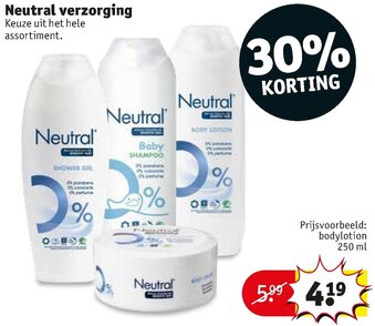 Kruidvat Neutral verzorging assortiment aanbieding