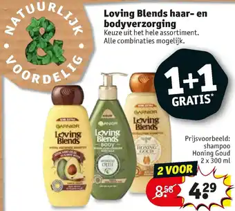 Kruidvat Loving Blends haar- en bodyverzorging aanbieding