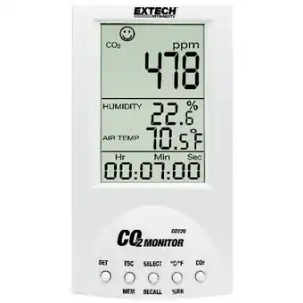 Conrad Extech co220 kooldioxidemeter 0 - 9999 ppm aanbieding