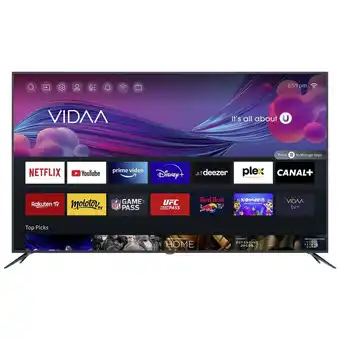 Conrad Jtc os36500usv led-tv 164 cm 65 inch energielabel f (a - g) dvb-t2, dvb-t, dvb-s2, dvb-s, dvb-c, ci+*, smart tv, uhd, wifi zw aanbieding