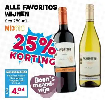 Boon`s Markt ALLE FAVORITOS WIJNEN 750 ml aanbieding