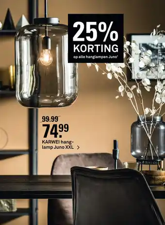 Karwei KARWEI hang- lamp Juno XXL aanbieding