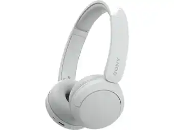 MediaMarkt Sony wh-ch520 wit – draadloze on-ear koptelefoon aanbieding