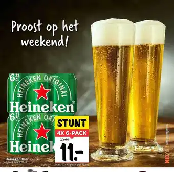 Vomar Voordeelmarkt Heineken Bier 6 pack aanbieding