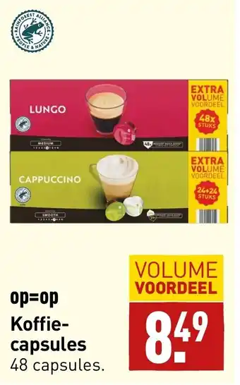 ALDI Koffie- capsules aanbieding