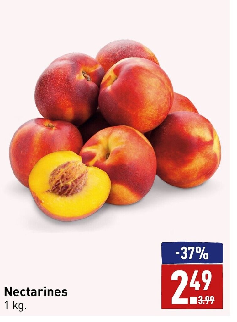 Nectarines 1 kg. aanbieding bij ALDI