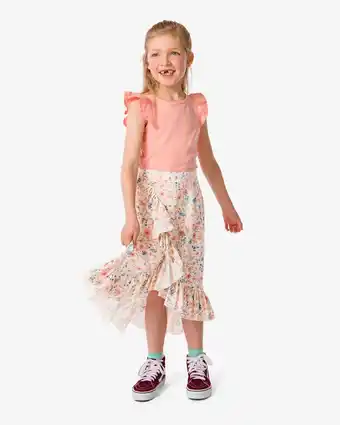 HEMA Hema kinder rok met ruffle gebroken wit (gebroken wit) aanbieding