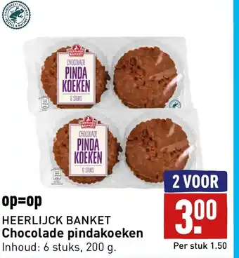 ALDI HEERLIJCK BANKET Chocolade pindakoeken aanbieding