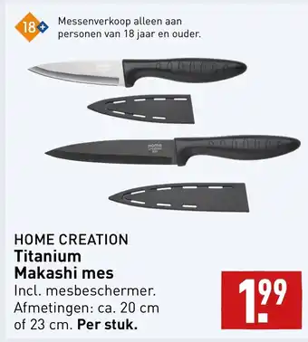 ALDI HOME CREATION Titanium Makashi mes aanbieding