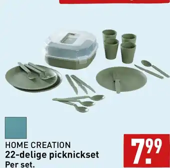 ALDI HOME CREATION 22-delige picknickset aanbieding