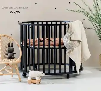 Babypark Europe baby circa box zwart aanbieding