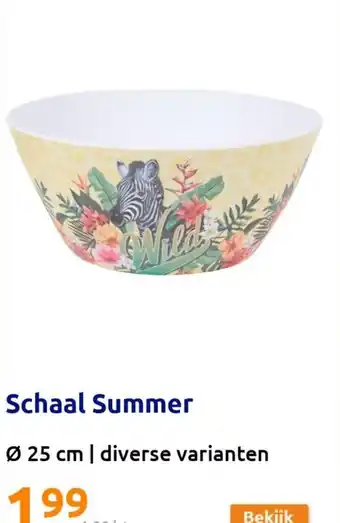 Action Schaal Summer Ø 25 cm aanbieding