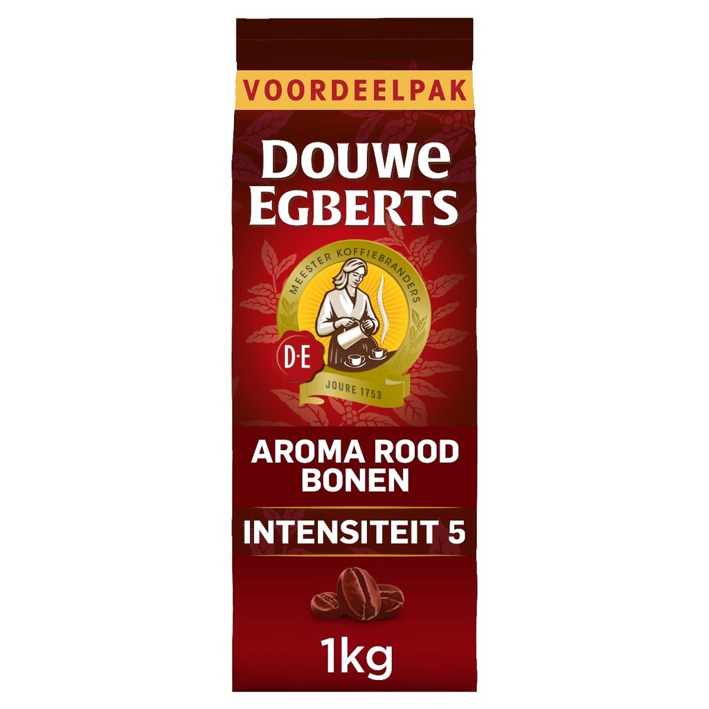 Koffievoordeel.nl Douwe egberts - koffiebonen - aroma rood voordeelpak aanbieding
