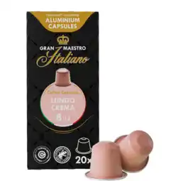 Koffievoordeel.nl Gran maestro italiano - lungo crema - 20 cups aanbieding
