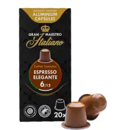 Koffievoordeel.nl Gran maestro italiano - espresso elegante - 20 cups aanbieding