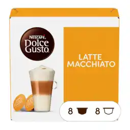 Koffievoordeel.nl Dolce gusto - latte macchiato caramel - 16 dg cups aanbieding