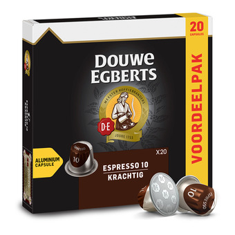 Koffievoordeel.nl Douwe egberts - espresso krachtig - 20 cups aanbieding