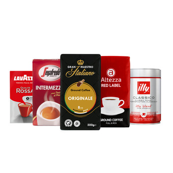 Koffievoordeel.nl Proefpakket - gemalen koffie - huisfavorieten aanbieding