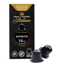 Koffievoordeel.nl Gran maestro italiano - ristretto - 20 cups aanbieding