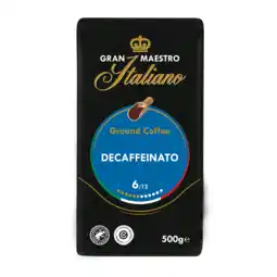 Koffievoordeel.nl Gran maestro italiano - gemalen koffie - decaffeinato aanbieding