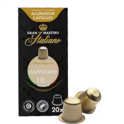 Koffievoordeel.nl Gran maestro italiano - cappuccino - 20 cups aanbieding