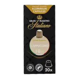 Koffievoordeel.nl Gran maestro italiano - cappuccino - 20 cups aanbieding