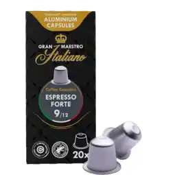 Koffievoordeel.nl Gran maestro italiano - espresso forte - 20 cups aanbieding