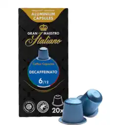 Koffievoordeel.nl Gran maestro italiano - decaffeinato - 20 cups aanbieding