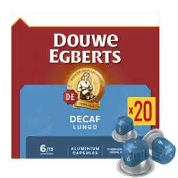 Koffievoordeel.nl Douwe egberts - lungo decaf - 20 cups aanbieding