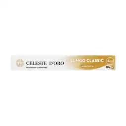 Koffievoordeel.nl Celeste d&aposoro - finest lungo classic - 10 cups aanbieding