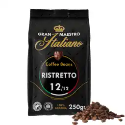 Koffievoordeel.nl Gran maestro italiano - koffiebonen - ristretto (250 gram) aanbieding