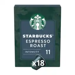 Koffievoordeel.nl Starbucks - espresso dark roast - 18 cups aanbieding
