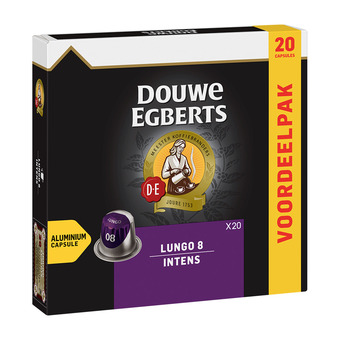 Koffievoordeel.nl Douwe egberts - lungo intens - 20 cups aanbieding