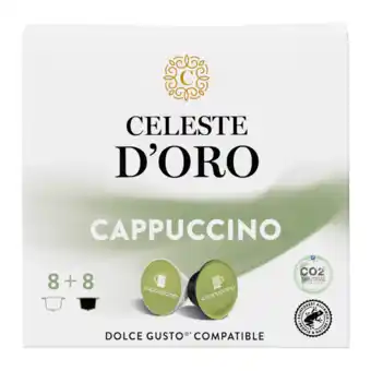 Koffievoordeel.nl Celeste d&aposoro - finest cappuccino - 16 dg cups aanbieding