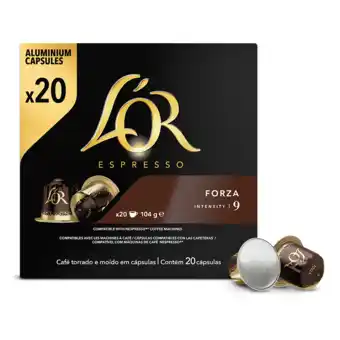 Koffievoordeel.nl L'OR - espresso forza - 20 cups aanbieding