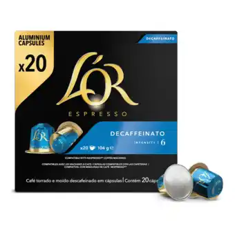 Koffievoordeel.nl L'OR espresso - decaffeinato - 20 cups aanbieding