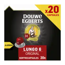 Koffievoordeel.nl Douwe egberts - lungo original - 20 cups aanbieding