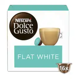 Koffievoordeel.nl Dolce gusto - flat white - 16 dg cups aanbieding