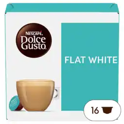 Koffievoordeel.nl Dolce gusto - flat white - 16 dg cups aanbieding