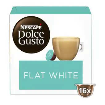 Koffievoordeel.nl Dolce gusto - flat white - 16 dg cups aanbieding