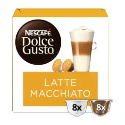 Koffievoordeel.nl Dolce gusto latte macchiato - 16 dg cups aanbieding