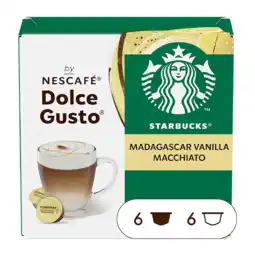 Koffievoordeel.nl Starbucks - vanilla macchiato - 12 dg cups aanbieding