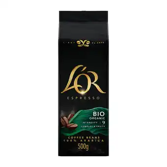 Koffievoordeel.nl L'OR espresso bio organic koffiebonen 500 gram aanbieding