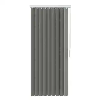 Leen Bakker Stoffen verticale lamellen lichtdoorlatend 89 mm - grijs - 200x260 cm - leen bakker aanbieding