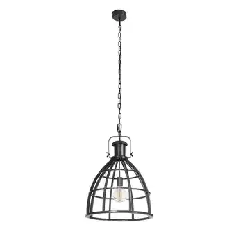 Leen Bakker Hanglamp thom - zwart - 65xø47 cm - leen bakker aanbieding