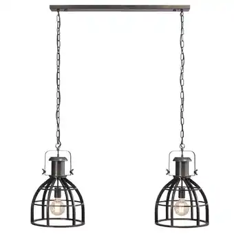 Leen Bakker Hanglamp thom 2 - antiek zwart - 138x115x34 cm - leen bakker aanbieding