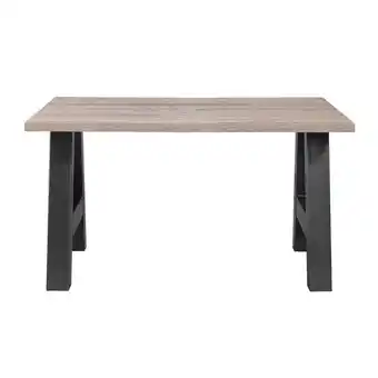 Leen Bakker Eetkamertafel kai - donkerbruin eikenkleur - 78x163,5x100 cm - leen bakker aanbieding