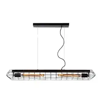 Leen Bakker Hanglamp lando - zwart - 134x100x12 cm - leen bakker aanbieding