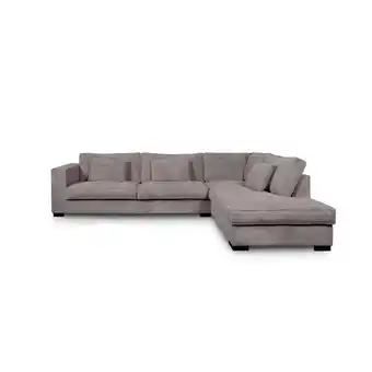 Leen Bakker Hoekbank stuttgart groot rechts - ribcord - antraciet - leen bakker aanbieding