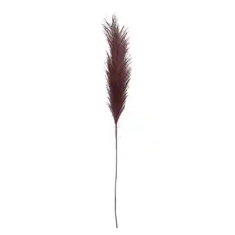 Leen Bakker Kunsttak pampas - bordeaux - 100 cm - leen bakker aanbieding